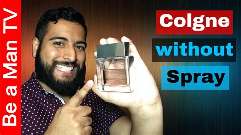 how to apply cologne without spray